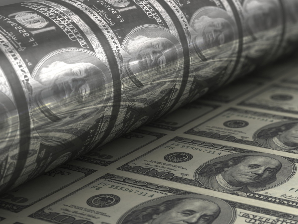 Печатное клише для долларов