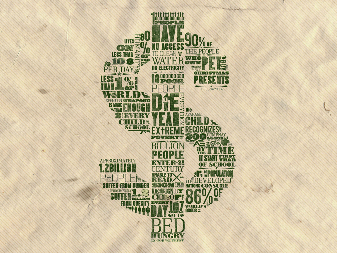 Стильный знак доллара