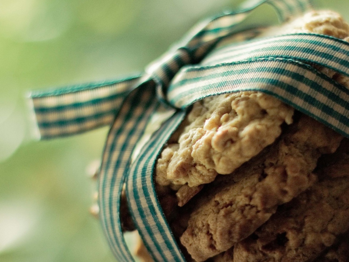 Домашнее печенье с бантиком