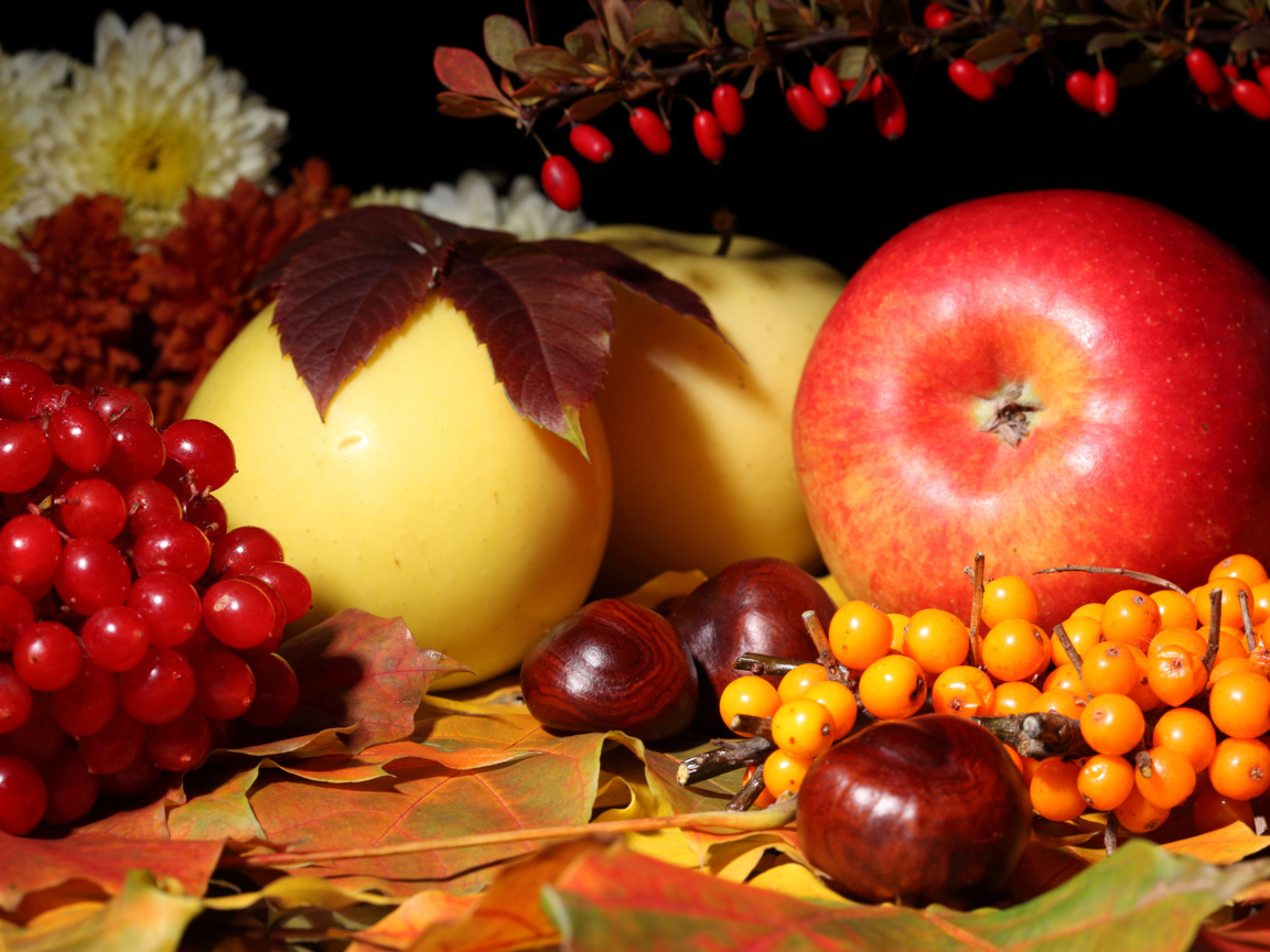 Яблоки и облепиха