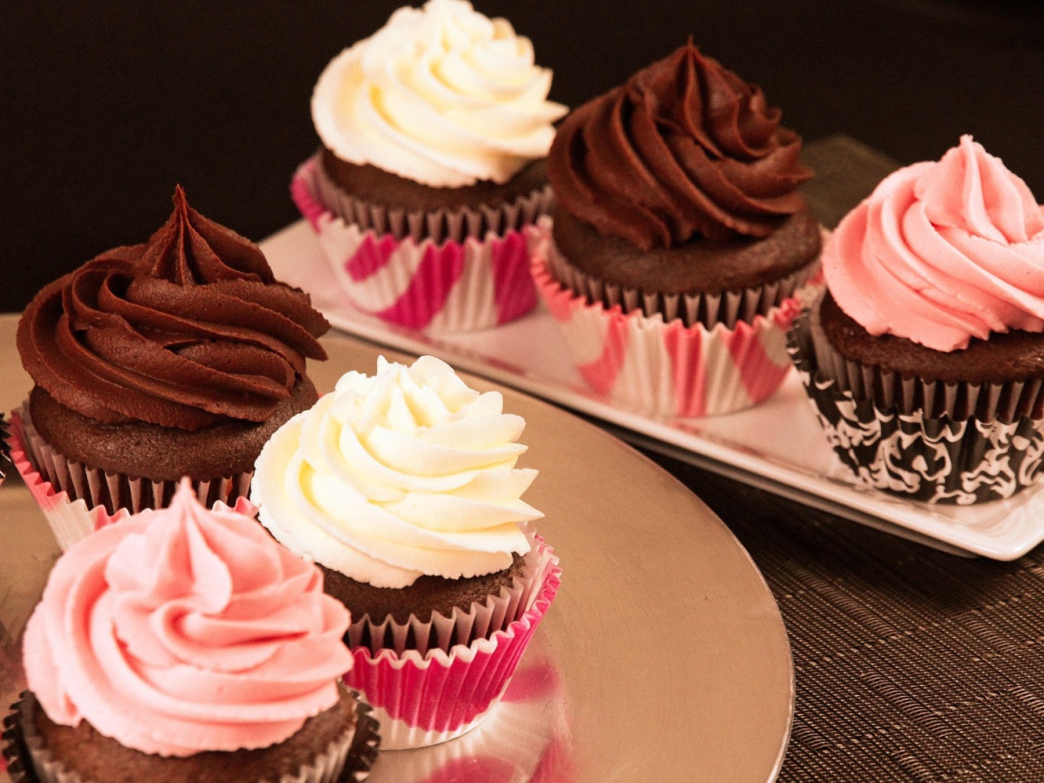 Кексы с кремом