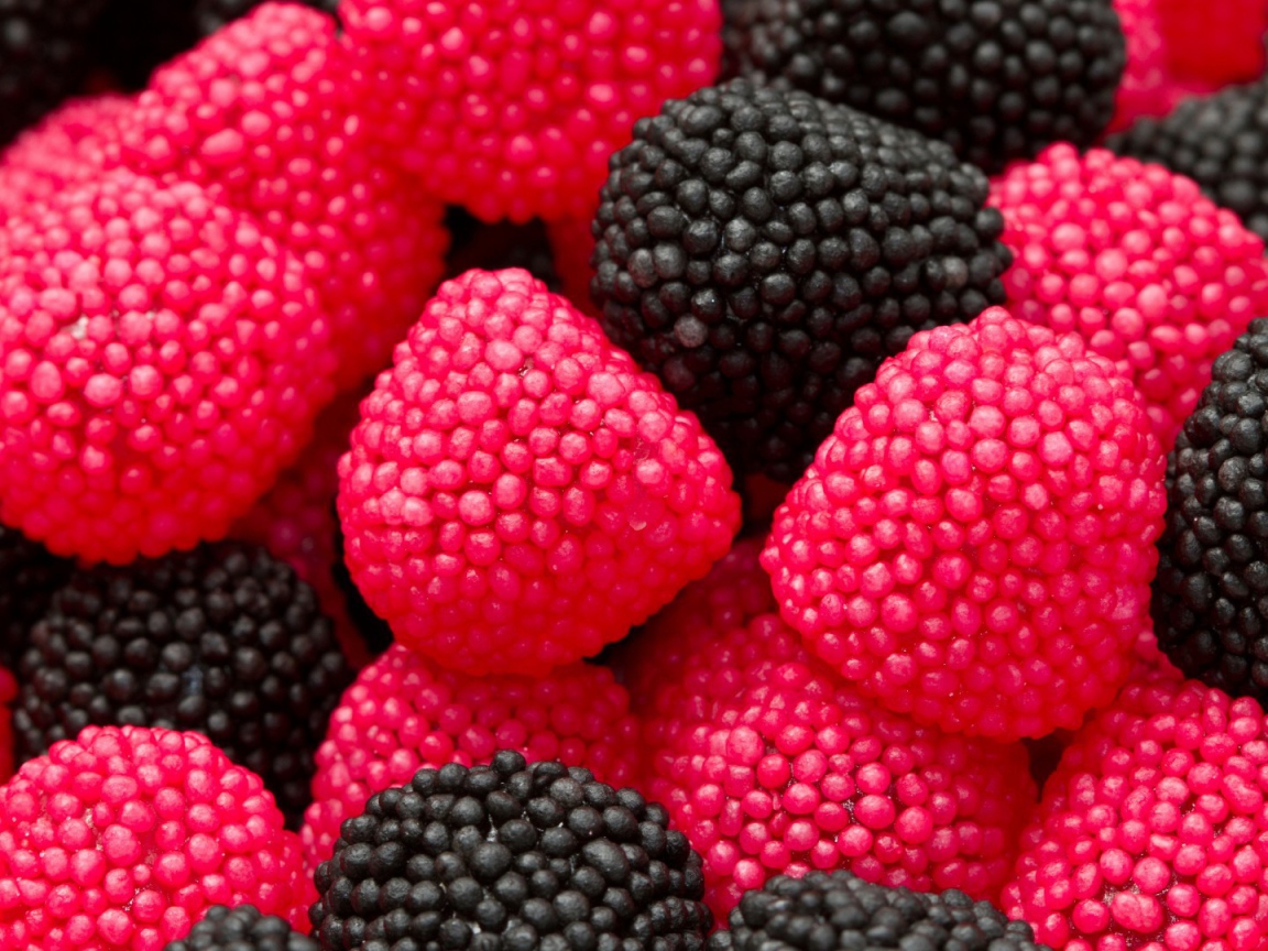 Красный и черный мармелад