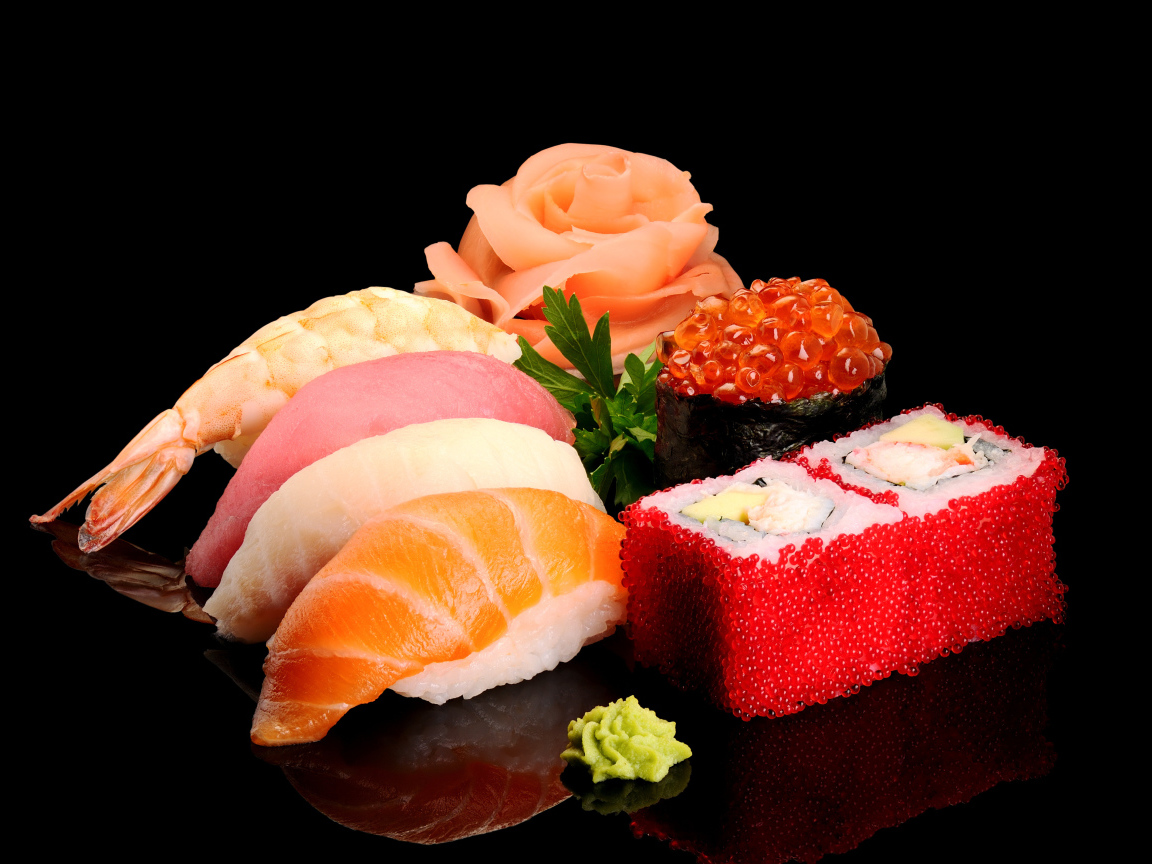 Морепродукты с васаби