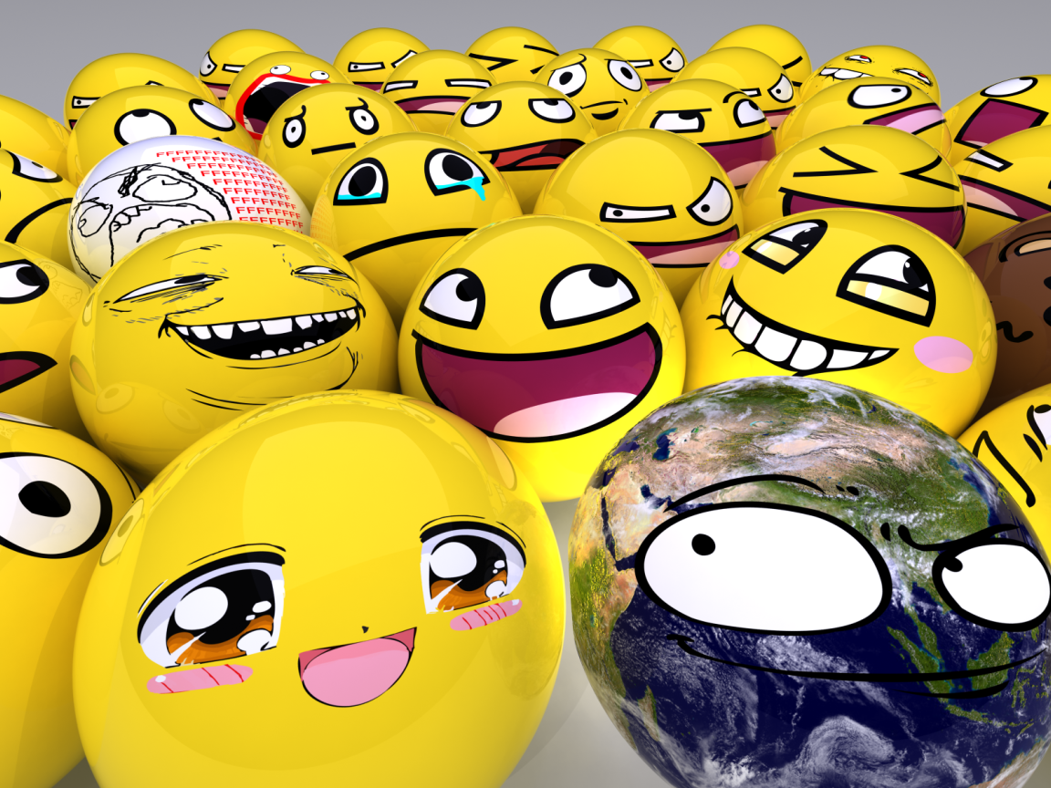 Шарики смайлики