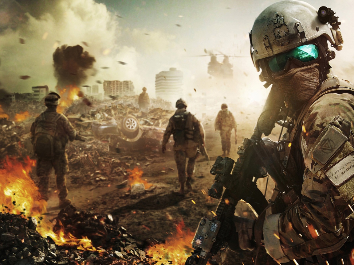 Солдат из игры Battlefield