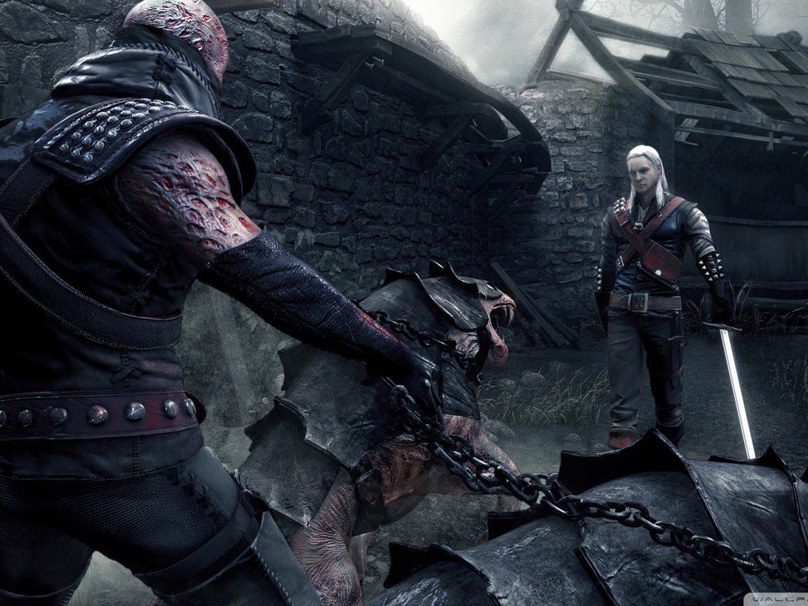 Встреча с врагом в игре Ведьмак