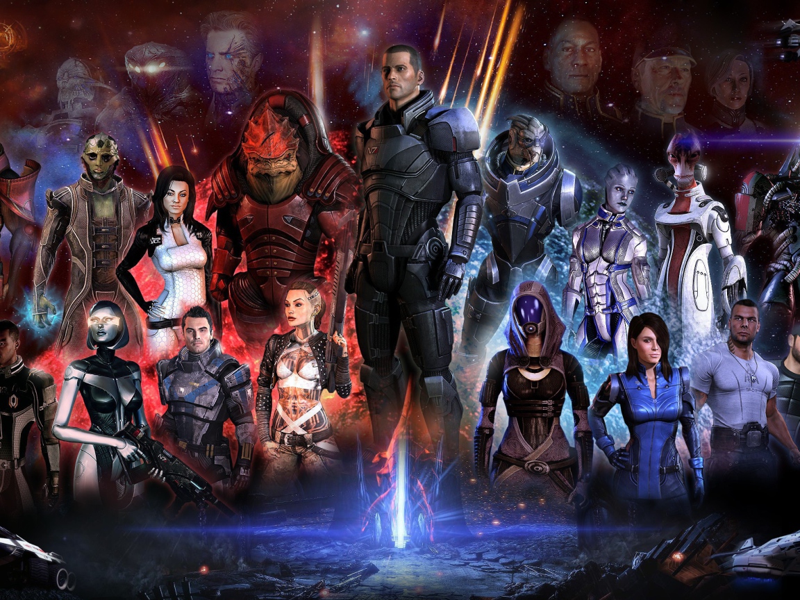 Участники игры Mass Effect