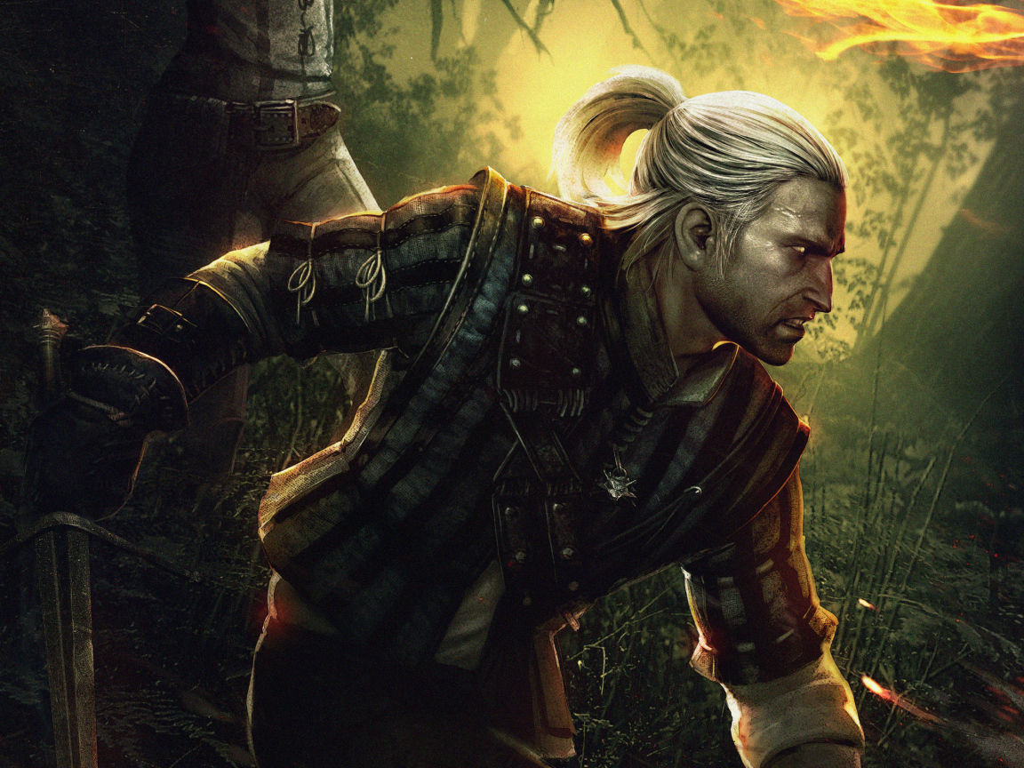 The hero of the game The Witcher