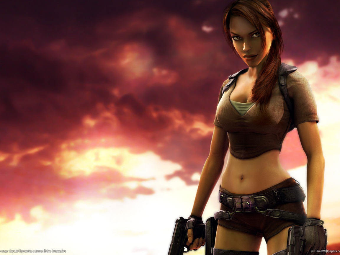 Лара в видео игре