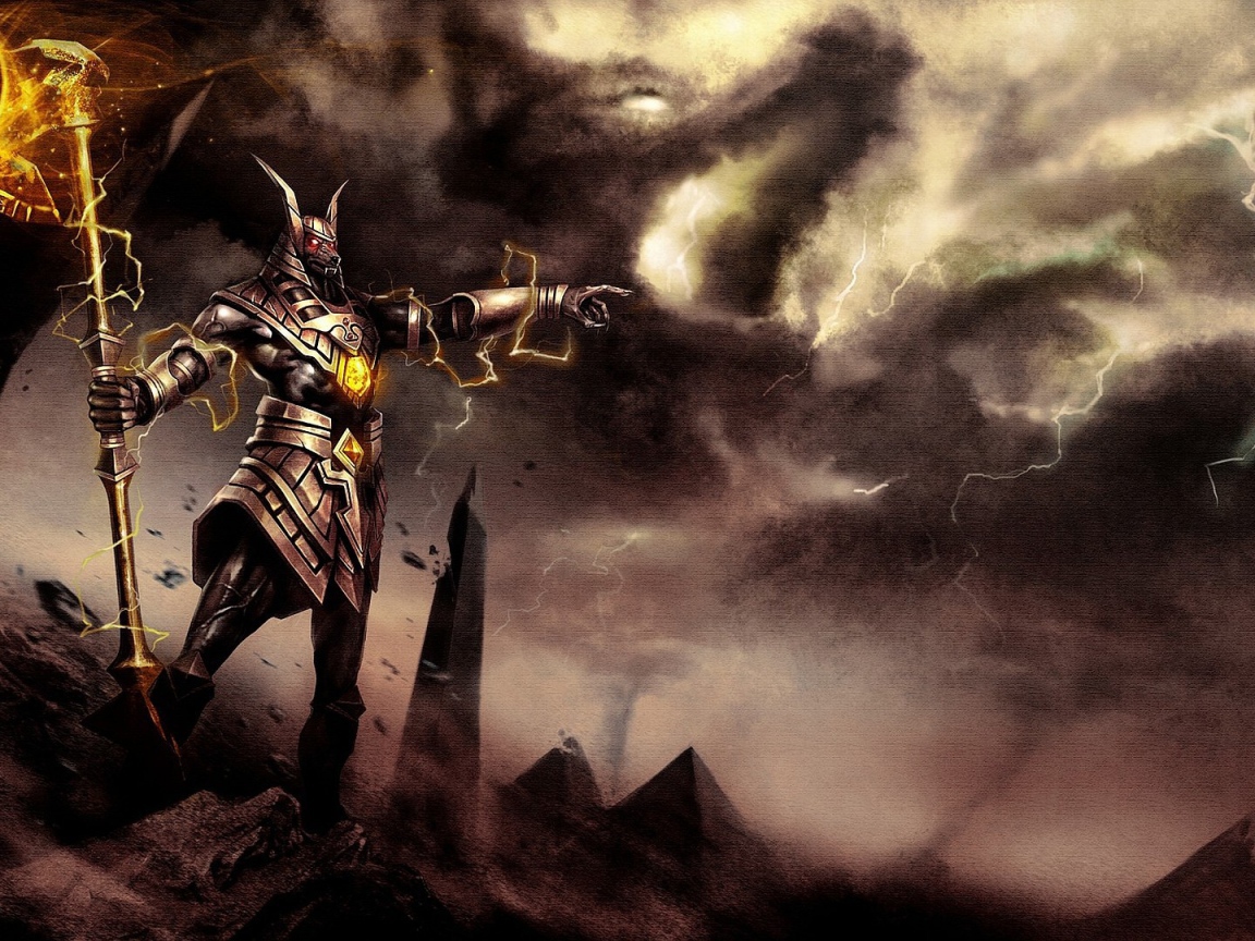 Воин с волшебным жезлом