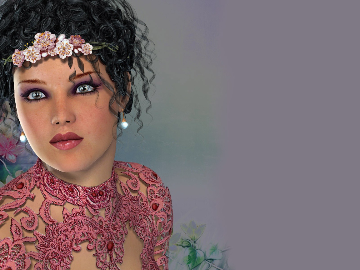 Девушка с диадемой