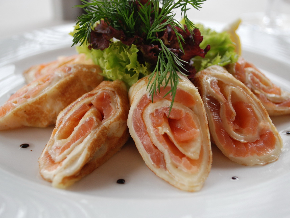 Блинные роллы на Масленицу