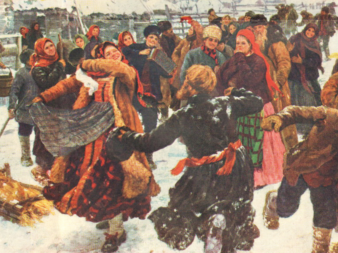Хоровод на Масленицу