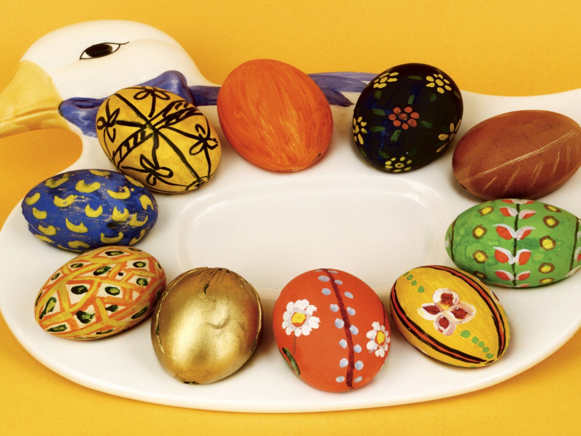 Яйца на утке на Пасху