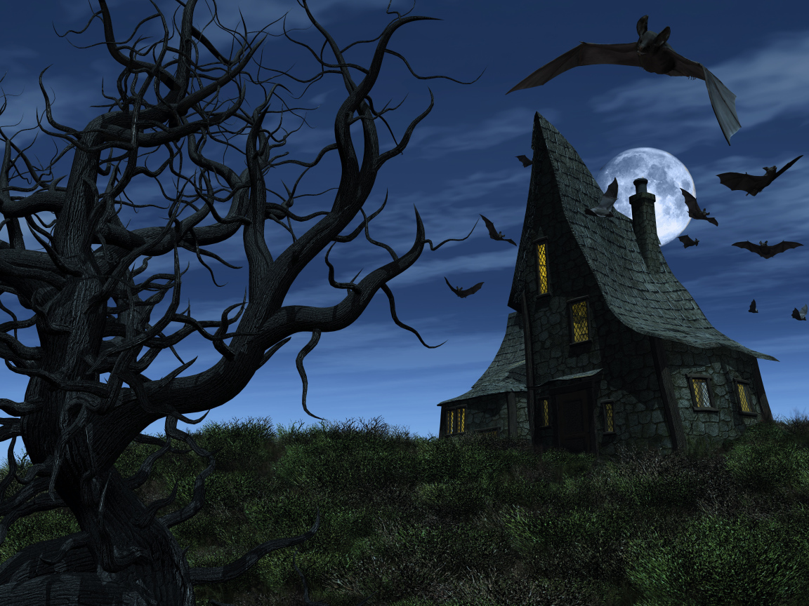 Лунная ночь на хелоуин