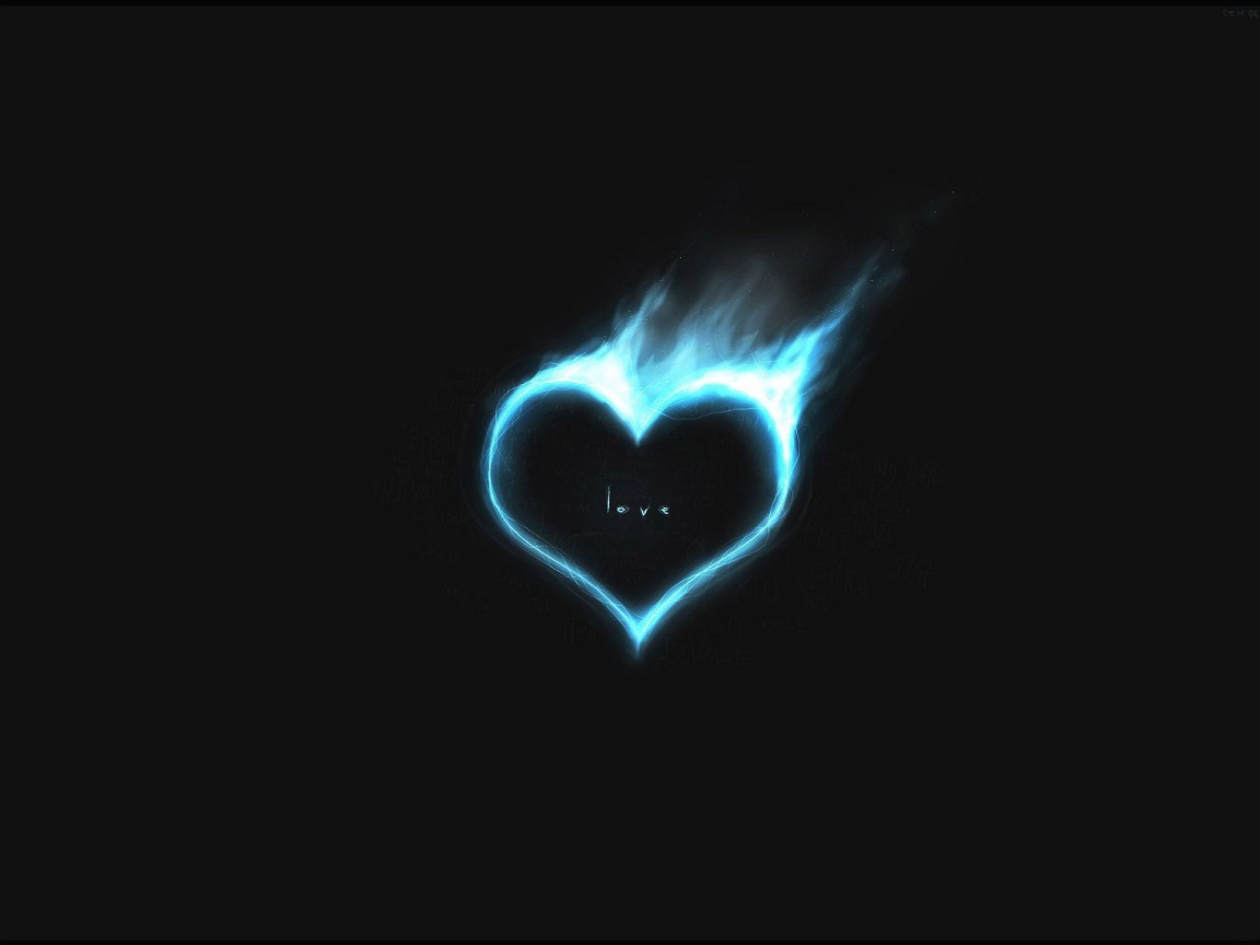 Neon heart on Valentine's Day February 14