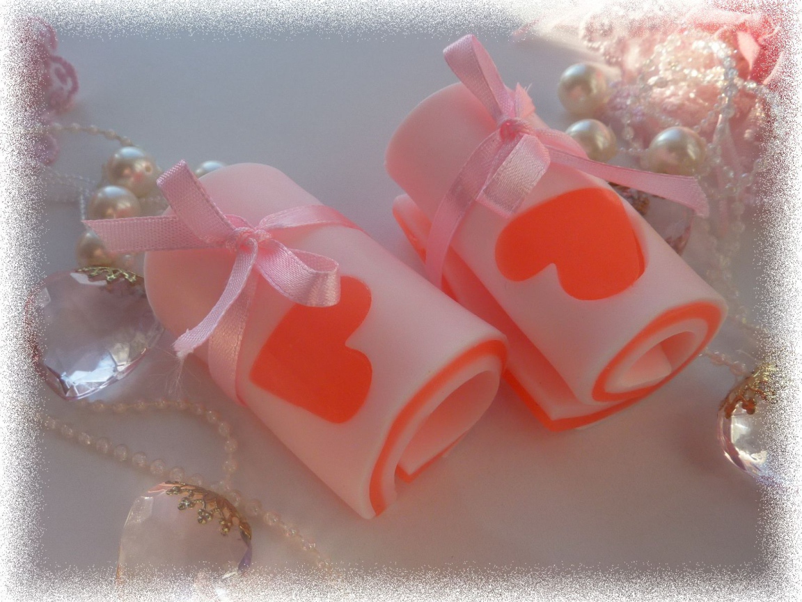 Мыло с сердцем на День Святого Валентина 14 февраля