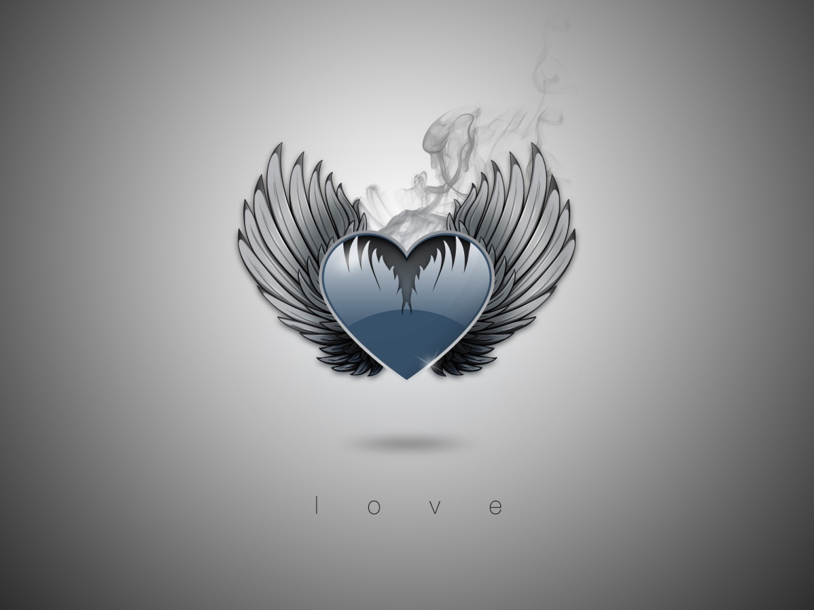 Сердечко с крыльями