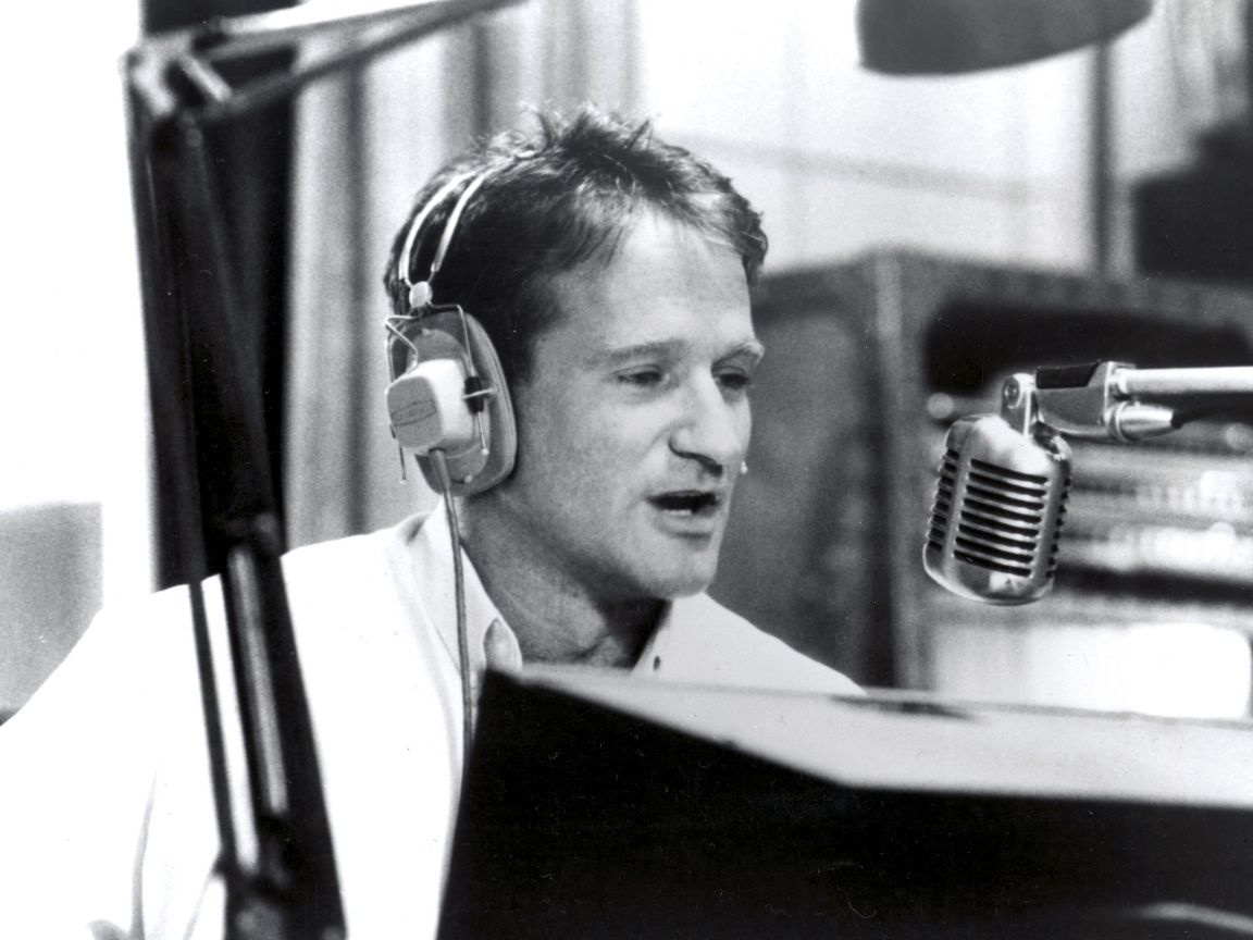 Актер Робин Уильямс в студии