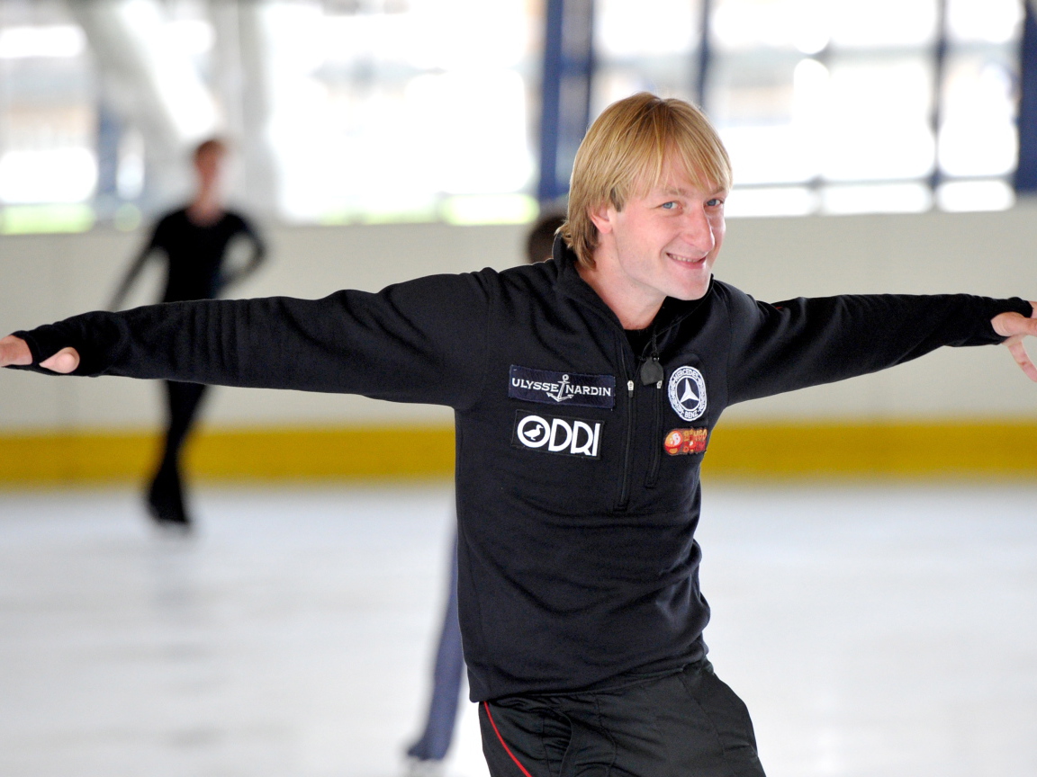 Тренировка фигуриста Евгения Плющенко