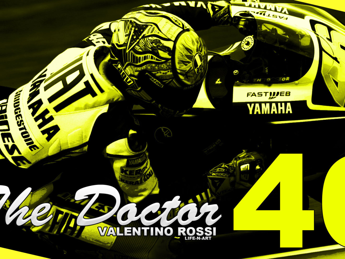 Валентино Росси мотогонщик на Ямахе