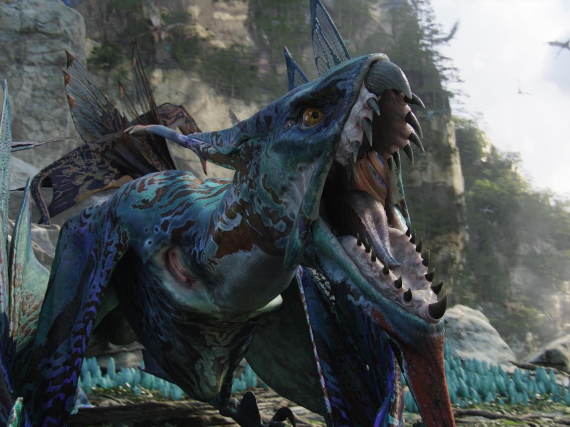 Голубой ящер из Аватар