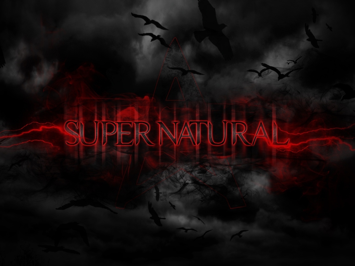 Мрачный постер сериала Сверхъестественное