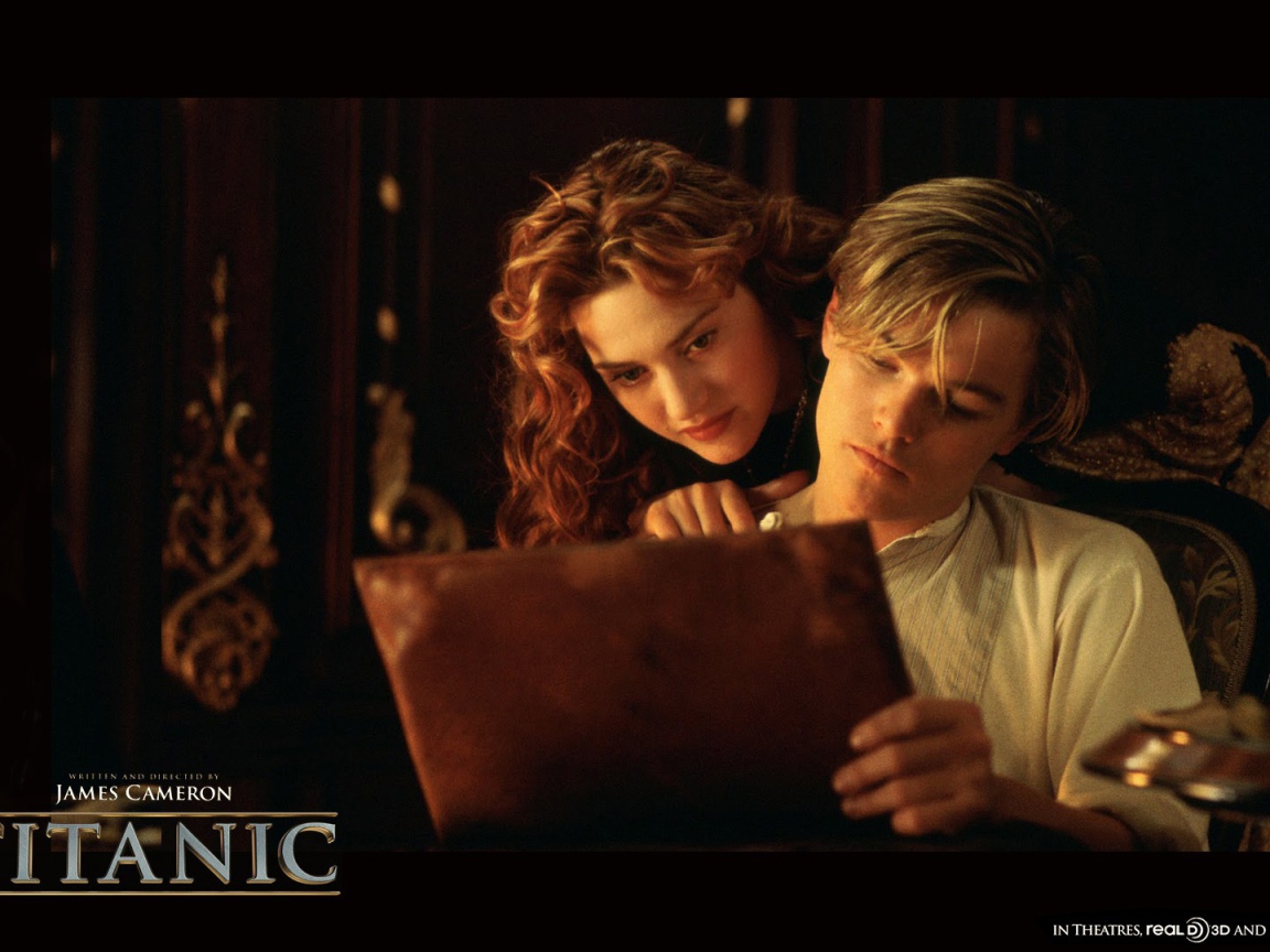 Джек показывает свои рисунки в фильме Титаник