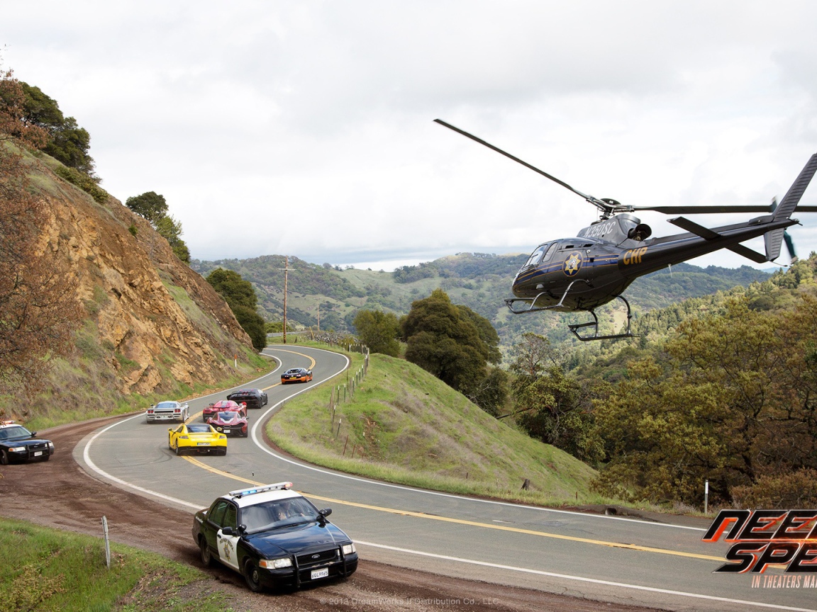 Момент из фильма Need for Speed Жажда скорости