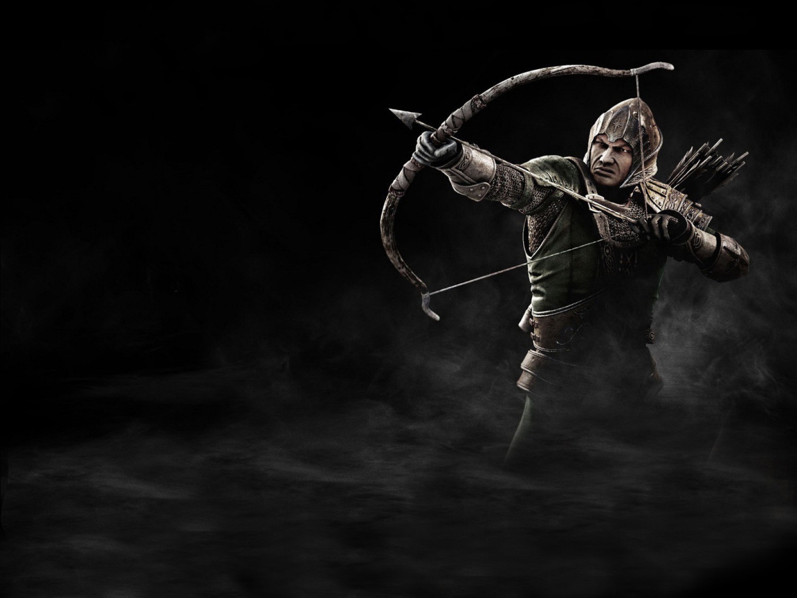 Воин стреляет из лука