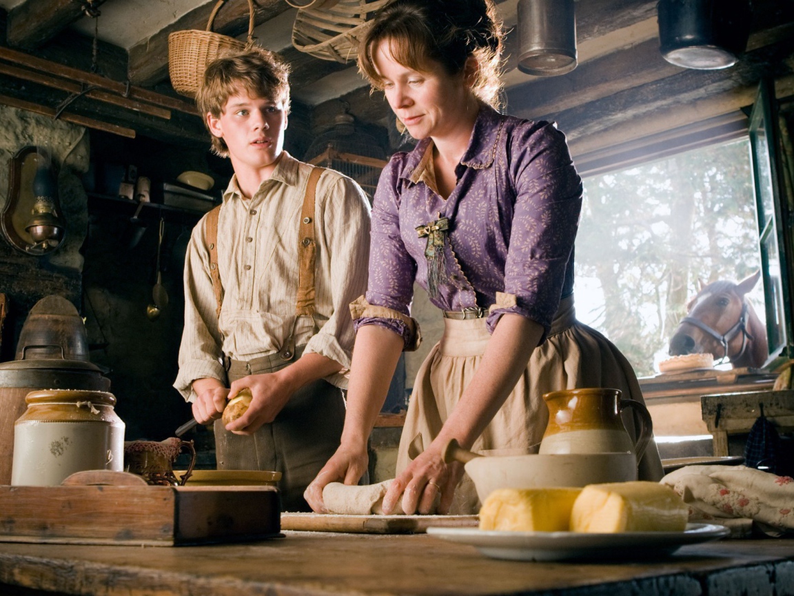 Кадр с лошадью в окне