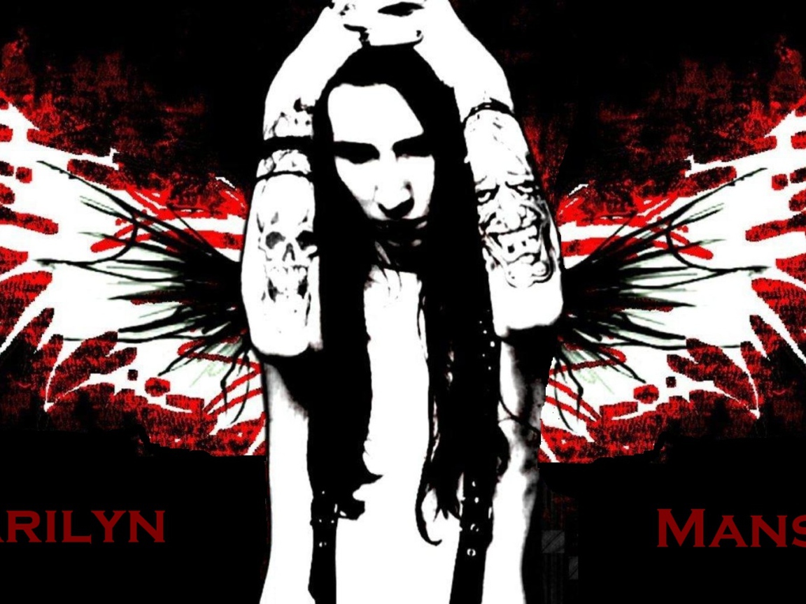 Крылья ангела у Marilyn Manson