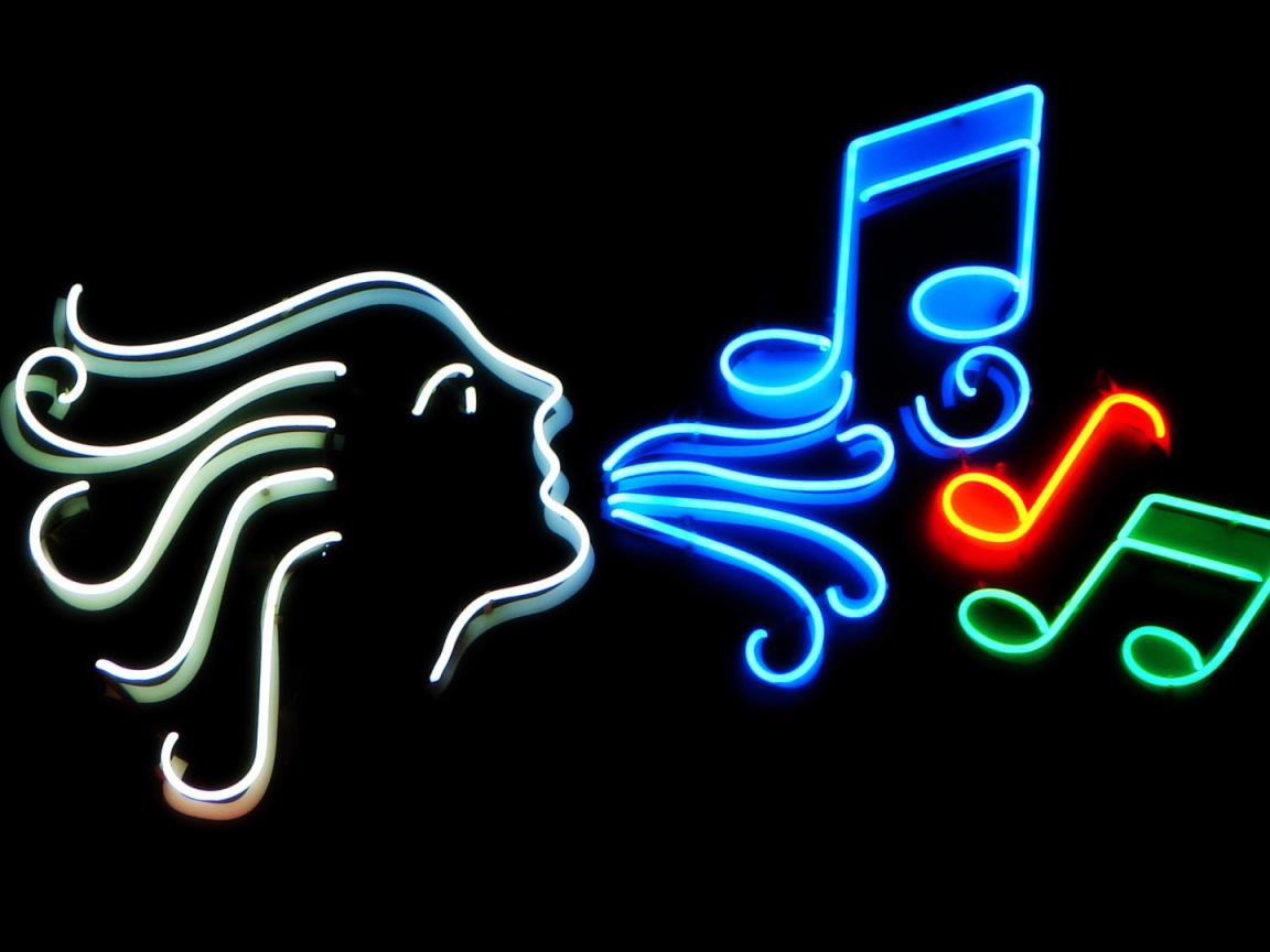 Подсветка в виде нот