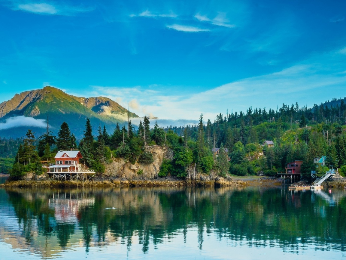 Деревня и пристань