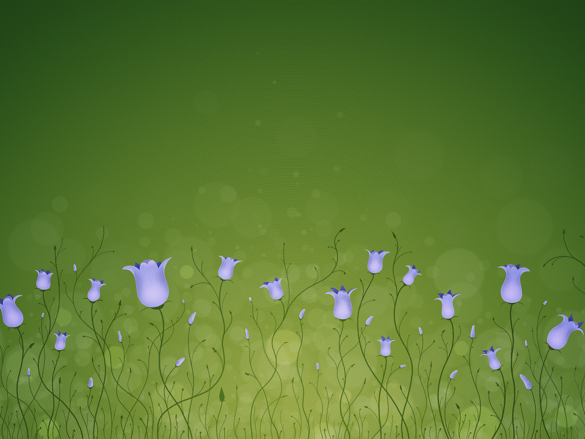 Красивый рисунок цветы колокольчики