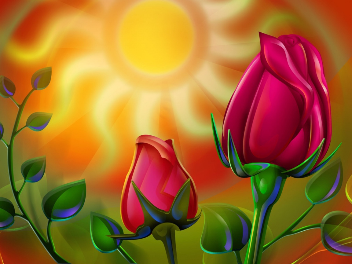 Солнечная роза