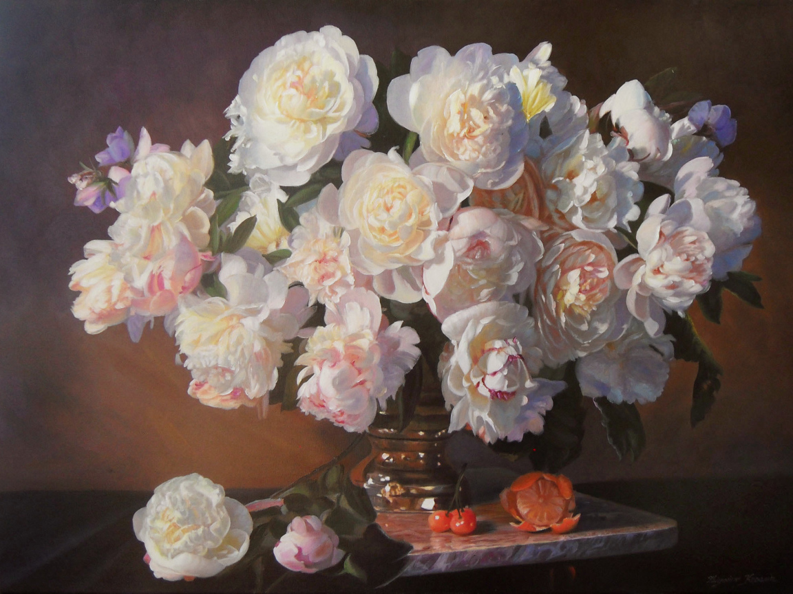 Букет пионов