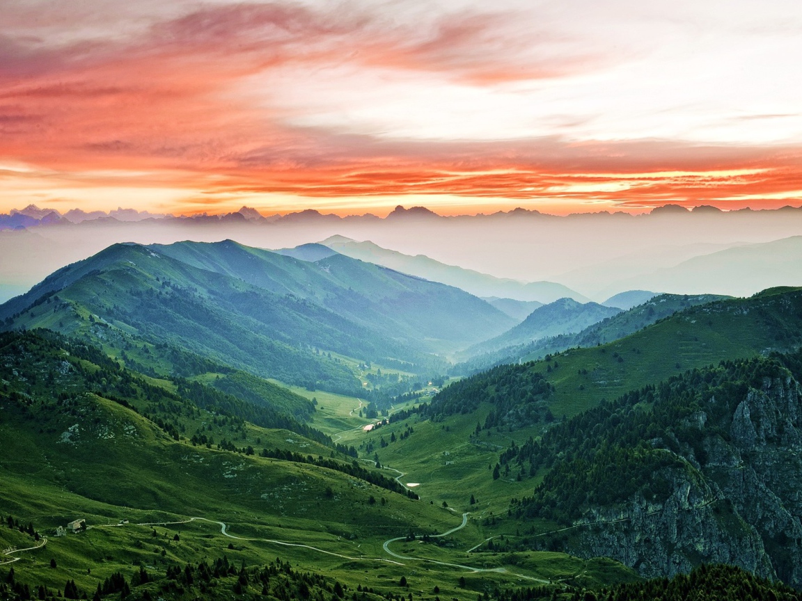 Горный пейзаж Италии