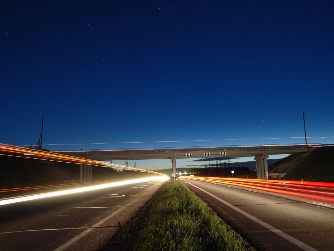 Ночная автомагистраль