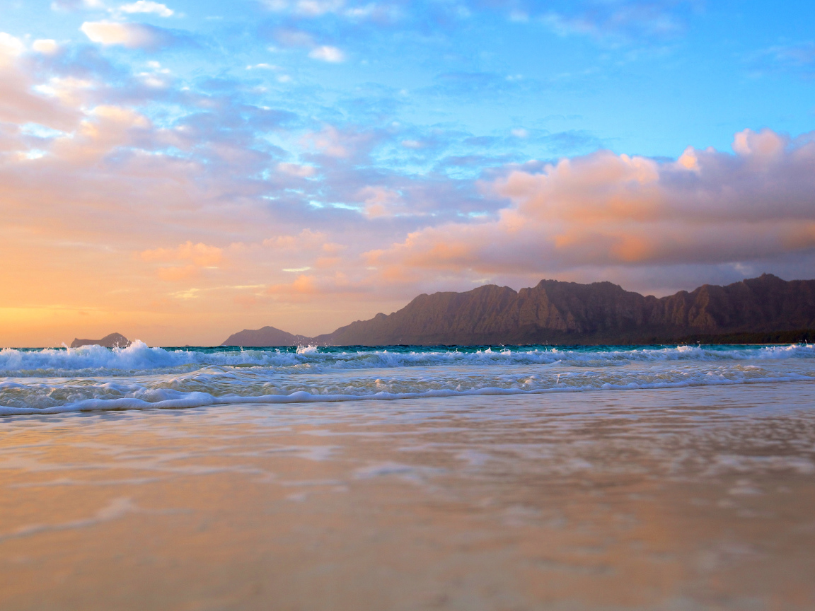 Море и чудесный рассвет