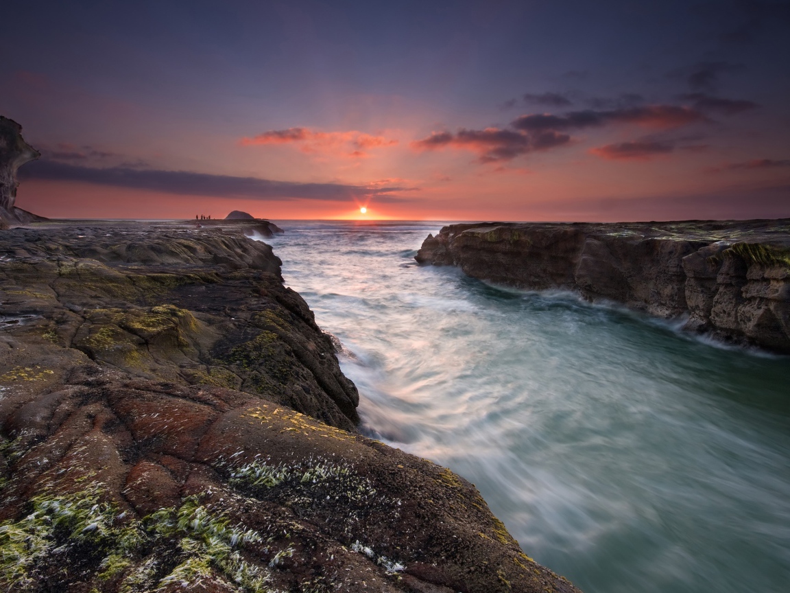 Закат на пляже Мурива