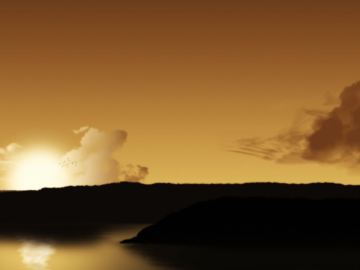 Желтый закат