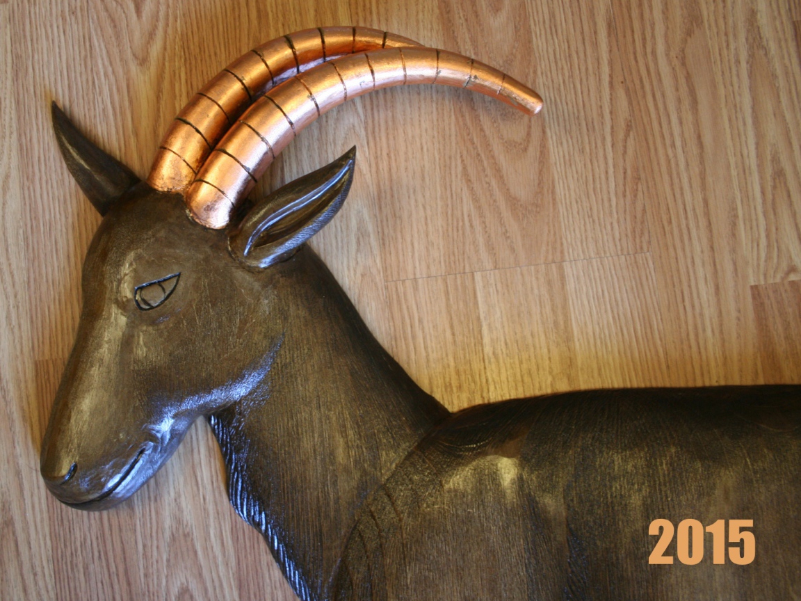 Новый Год 2015 деревянная коза