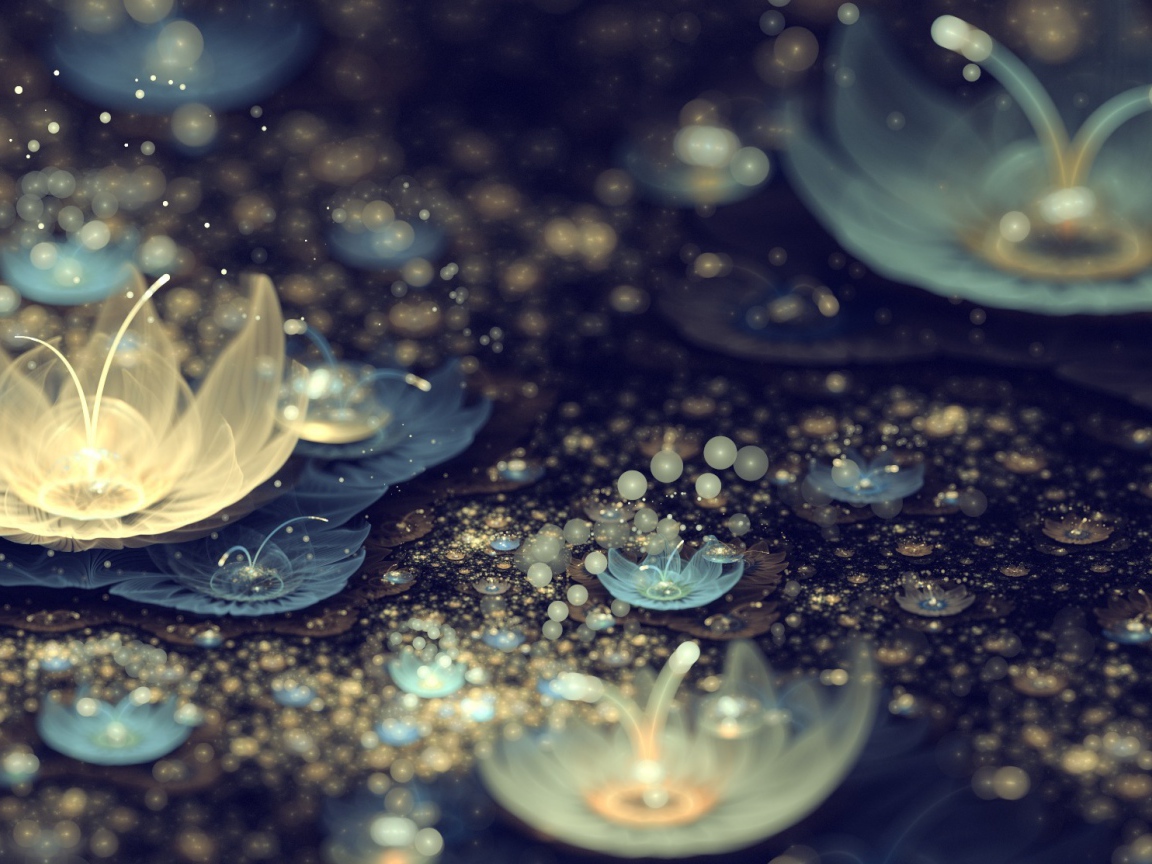 Абстрактные лилии