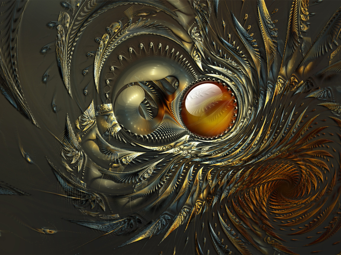 Абстрактные перья павлина