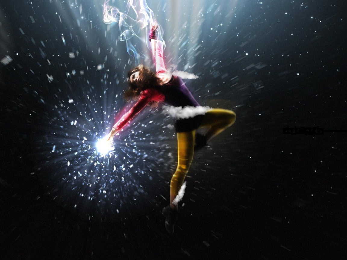 Девушка в полете