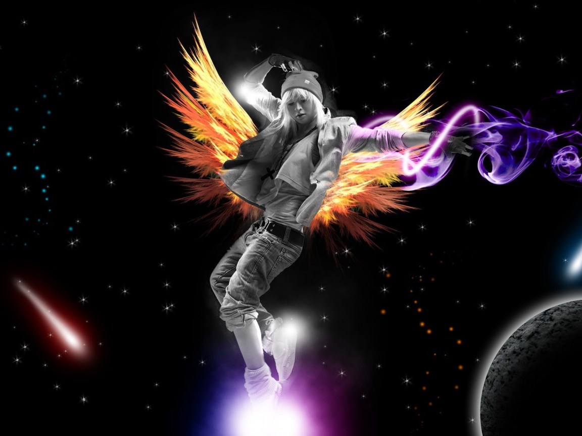 Девушка в космосе