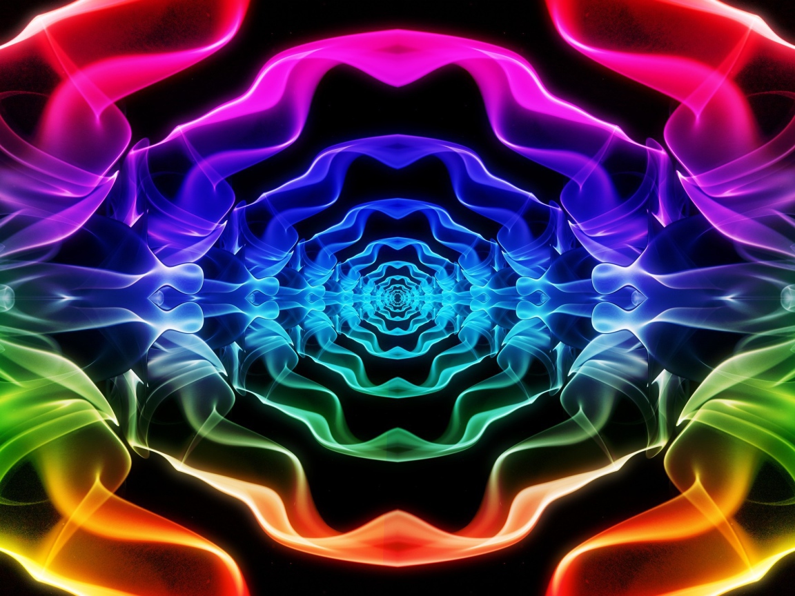 Абстрактный цветной тоннель