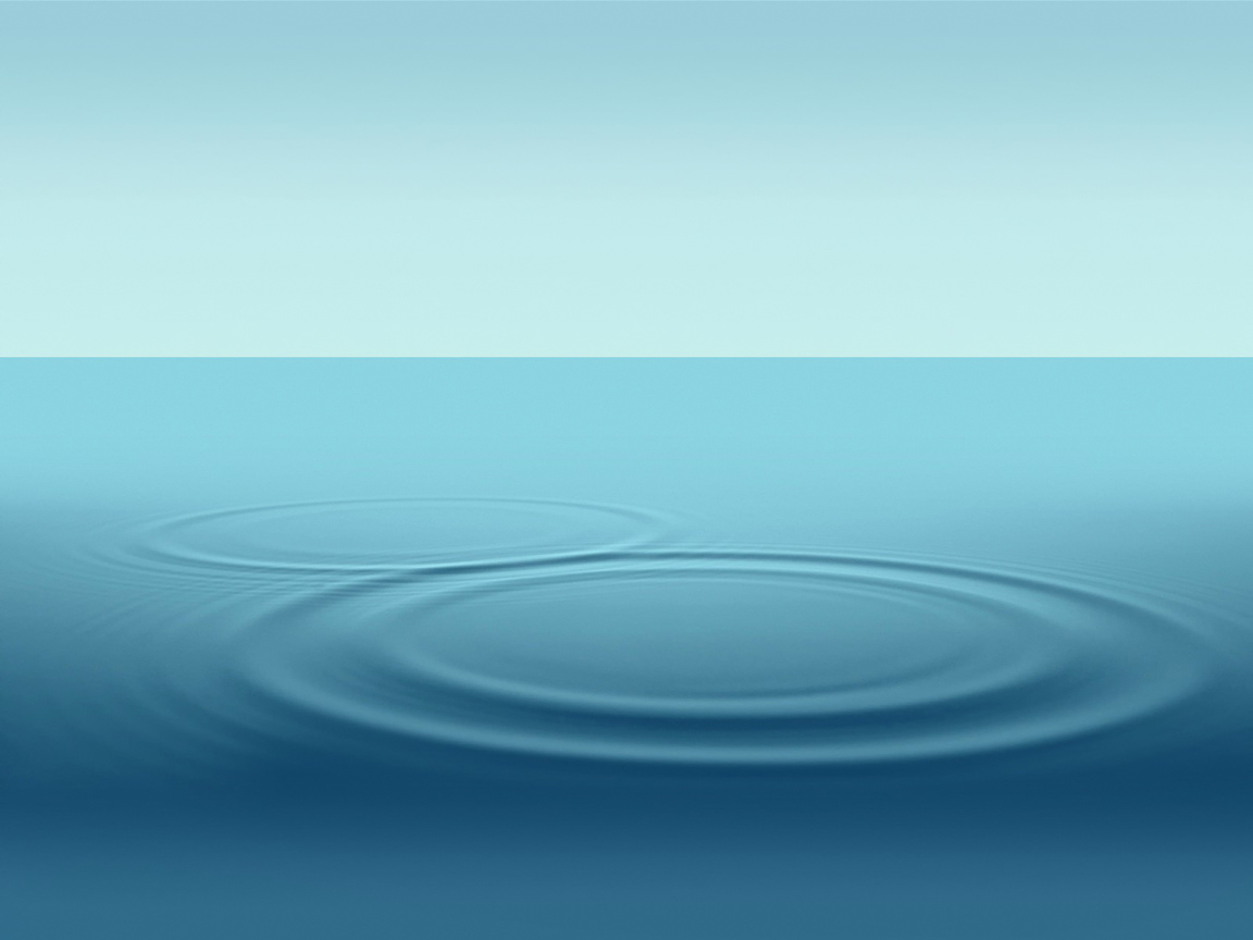 Круги на синей воде