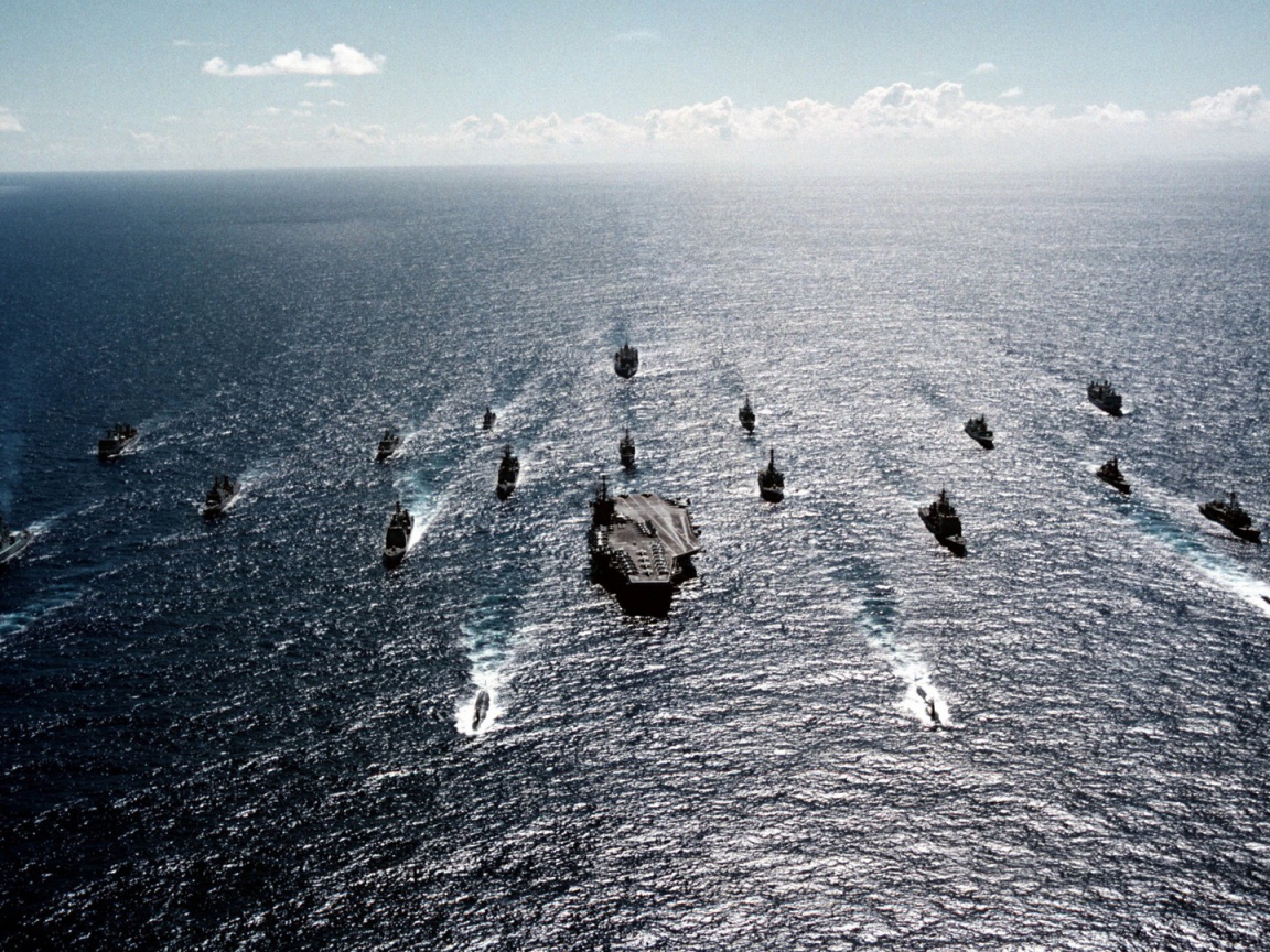 Эскадра военных кораблей